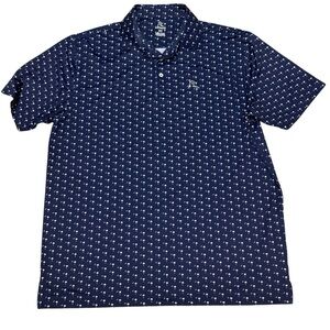 Rhoback The Palmetto South Carolina XL Golf Polo Shirt Navy Blue Performance